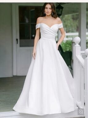 Madison James MJ1003 Honor- Elegant Black Off-Shoulder Dress